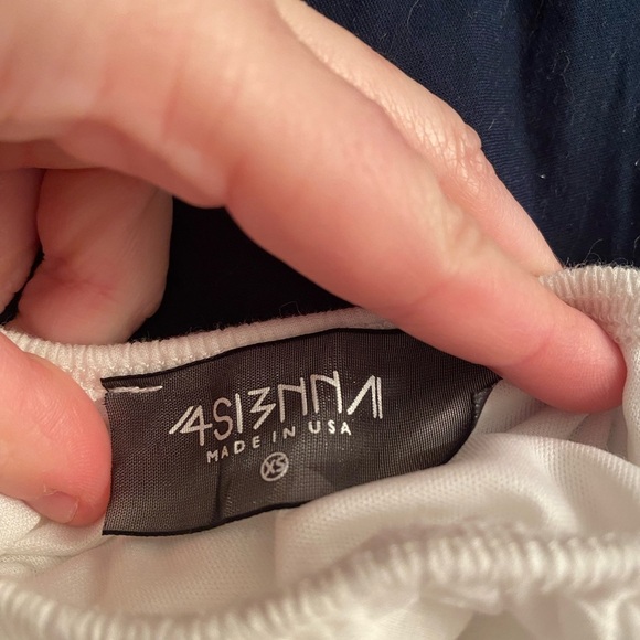 4SI3NNA White Crochet Cotton Off The Shoulder Mini Dress Bridal Bohemian - Picture 3 of 4